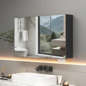 3 Door bathroom Wall Mounted Storage Cabinet